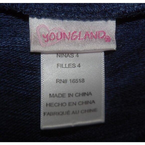 Girl's Youngland Dress Size 4 Sweater Top Tulle Skirt Embroidered Floral - Picture 9 of 11